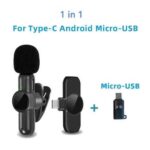 2.4G Wireless Lavalier Microphone Noise Cancelling for Android/Xiaomi/Samsung
