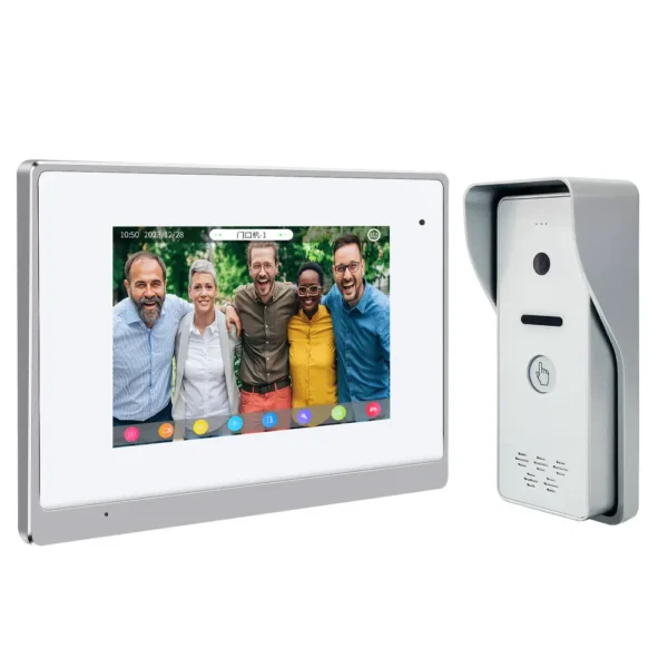 S0badbf0dc6144555b64fcea27ee93e55q Wireless Video Door Intercom | Battery-Powered Doorbell with Monitor